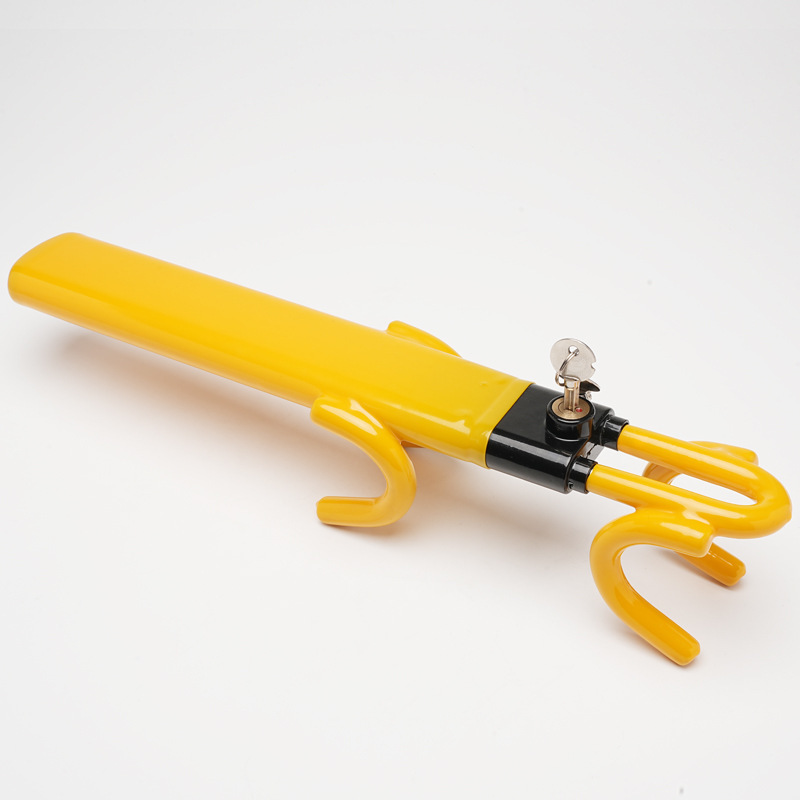 Double-Hook Steering Wheel Lock with Keys 3